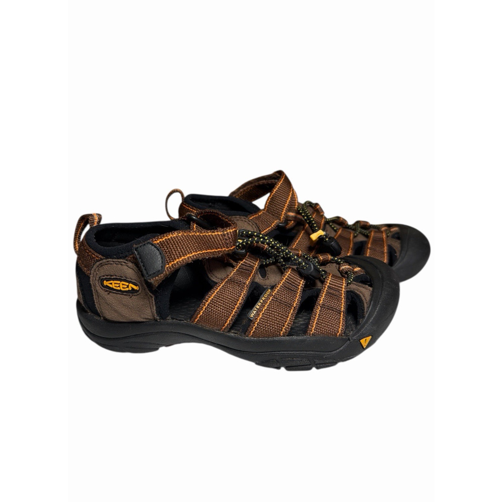 Keen Newport H2 Boys Size 2 Youth Brown Orange Outdoor Waterproof Hiking Sandals